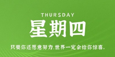 9月8日，星期四，在这里每天60秒读懂世界！